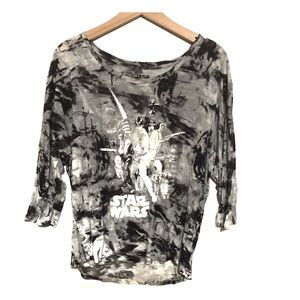 Rock and republic 3/4 sleeve top Star Wars size L
